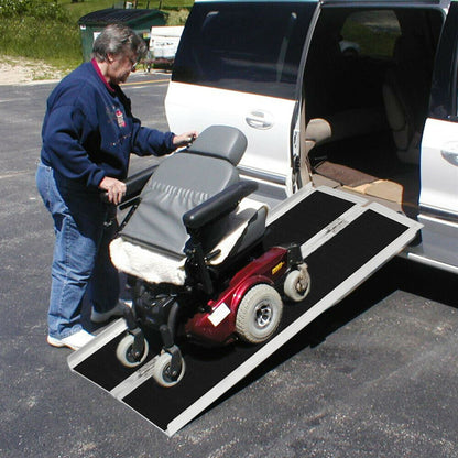 Portable Elderly Handicap Home Wheelchair Threshold Ramp