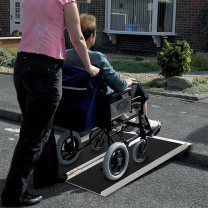 Portable Elderly Handicap Home Wheelchair Threshold Ramp