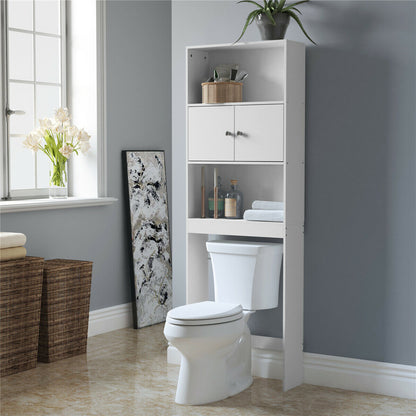 Spacious Over The Toilet Bathroom Space Saver Storage Cabinet