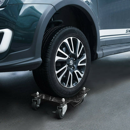 Heavy Duty Two Wheeler Car Moving Tire Caster Dolly