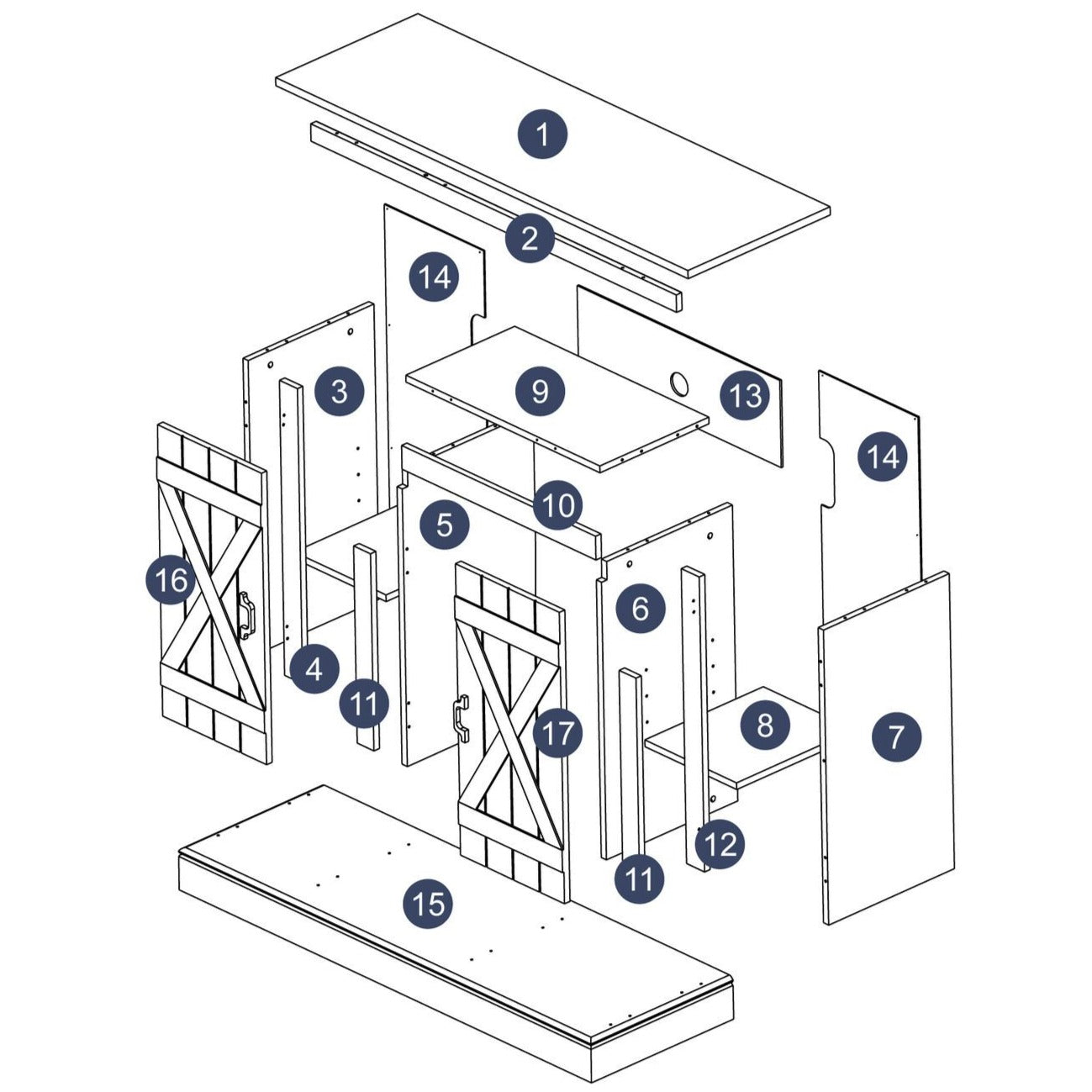 Modern Wooden Electric Fireplace Farmhouse Entertainment TV Stand 47"