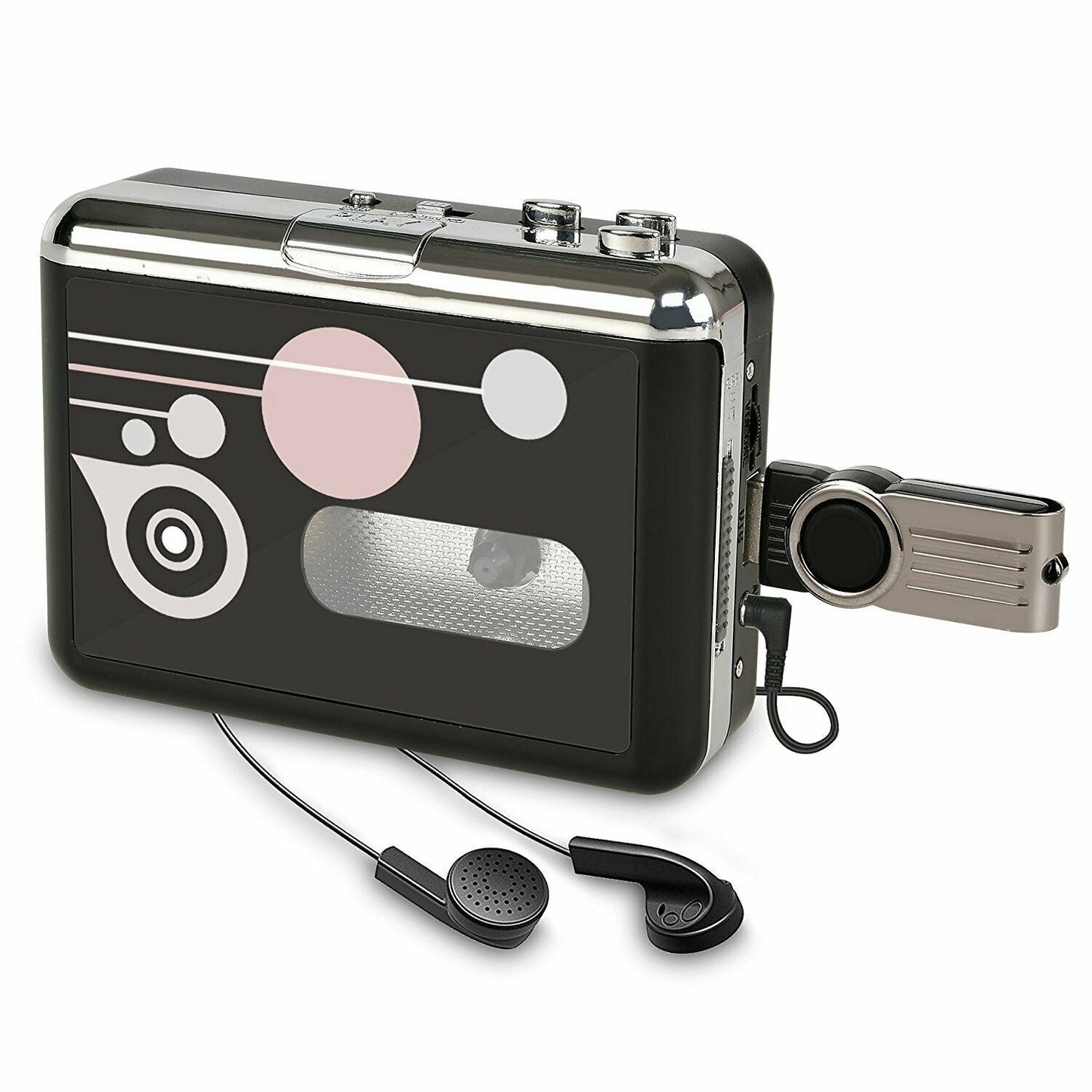 Portable Compact Radio Cassette Tape Player