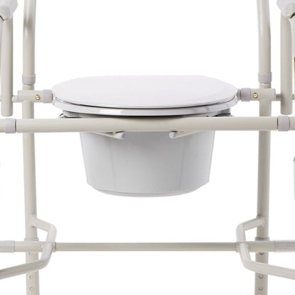 Drop Arm 3 In 1 Bedside Over Toilet Commode