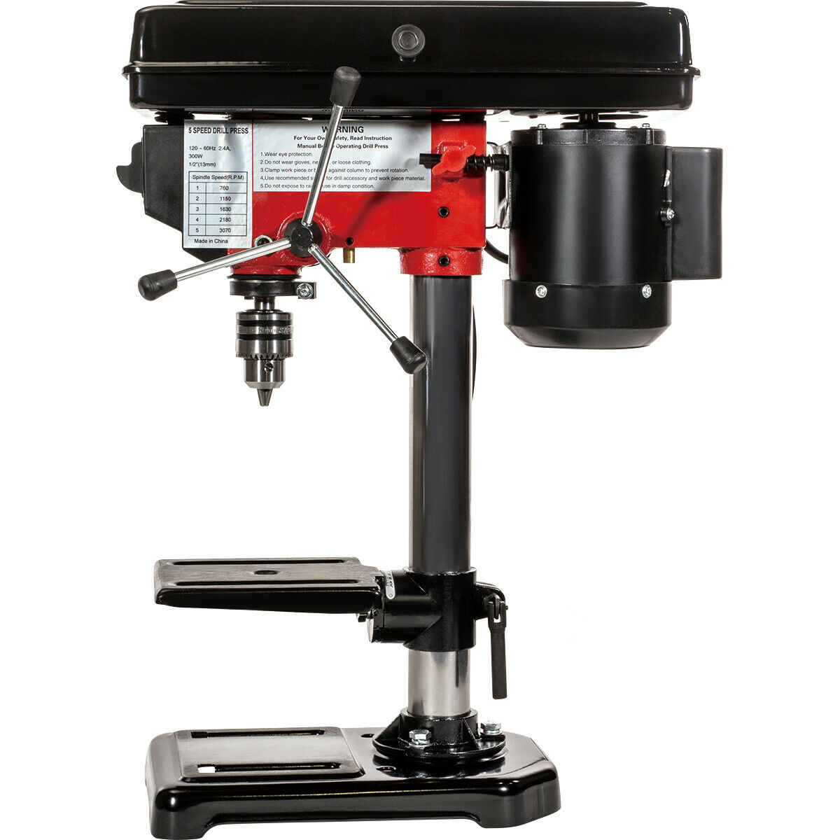 Compact Portable Tabletop Electric Bench Drill Press 8"