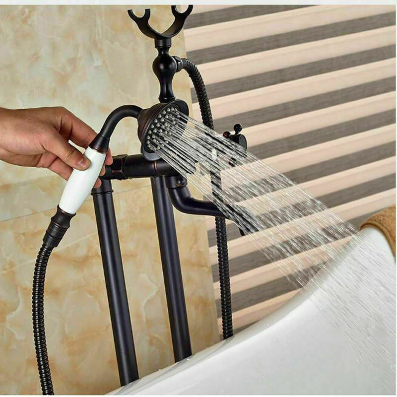 Premium Free Standing Floor Mount Bathtub Filler Faucet