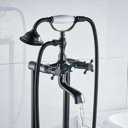 Premium Free Standing Floor Mount Bathtub Filler Faucet