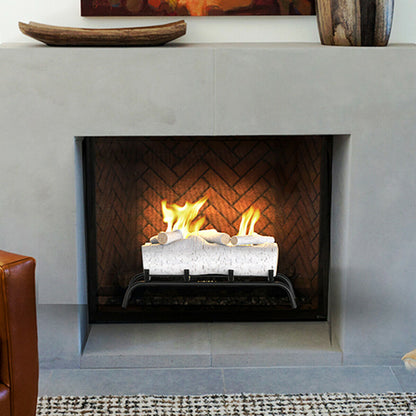 Heavy Duty Ventless Gas Fireplace Log Set 18"