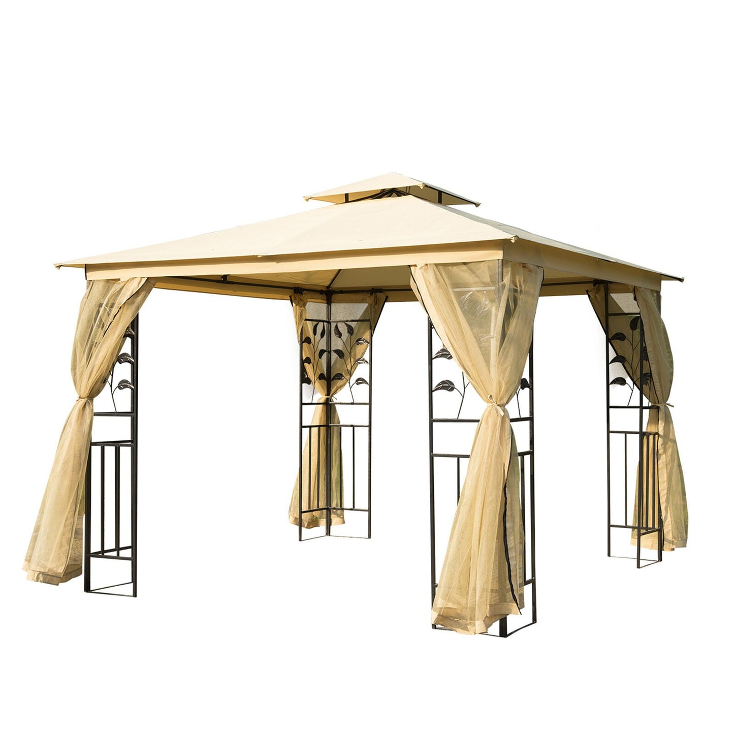 Large Modern Outdoor Backyard Patio Gazebo Pergola 10' x 10'