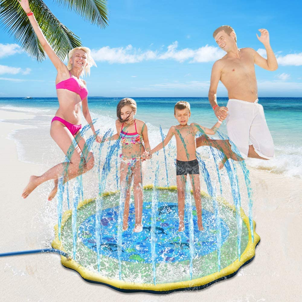 Kids Inflatable Sprinkler Backyard Splash Pad Mat