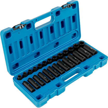 Ultimate 6 Point Wrench Metric Impact Socket Set 3/8"