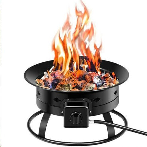 Portable Compact Outdoor Propane Gas Fire Pit 58,000 BTU