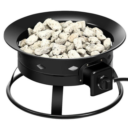 Portable Compact Outdoor Propane Gas Fire Pit 58,000 BTU