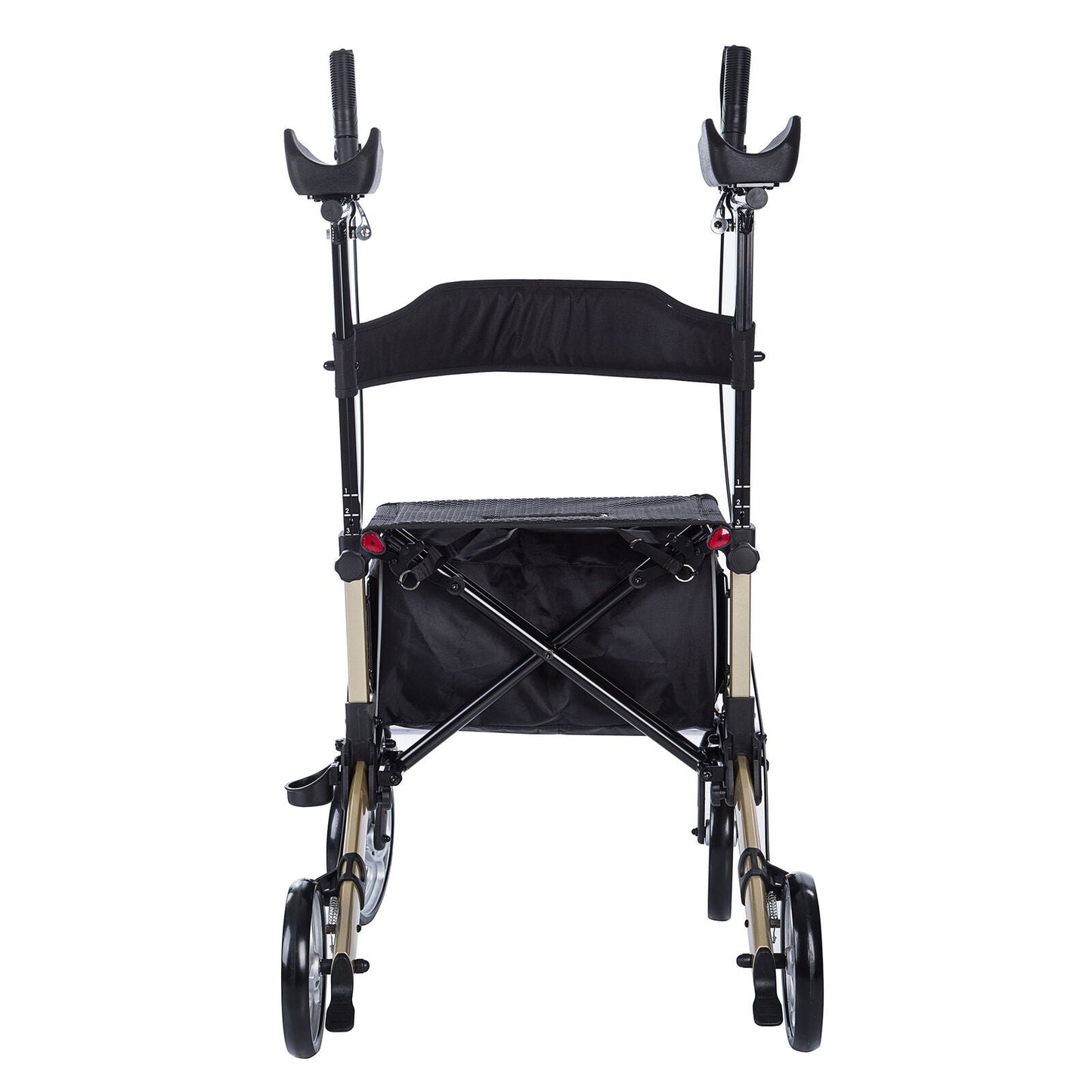 Standing Upright Rollator Senior Walker With Seat