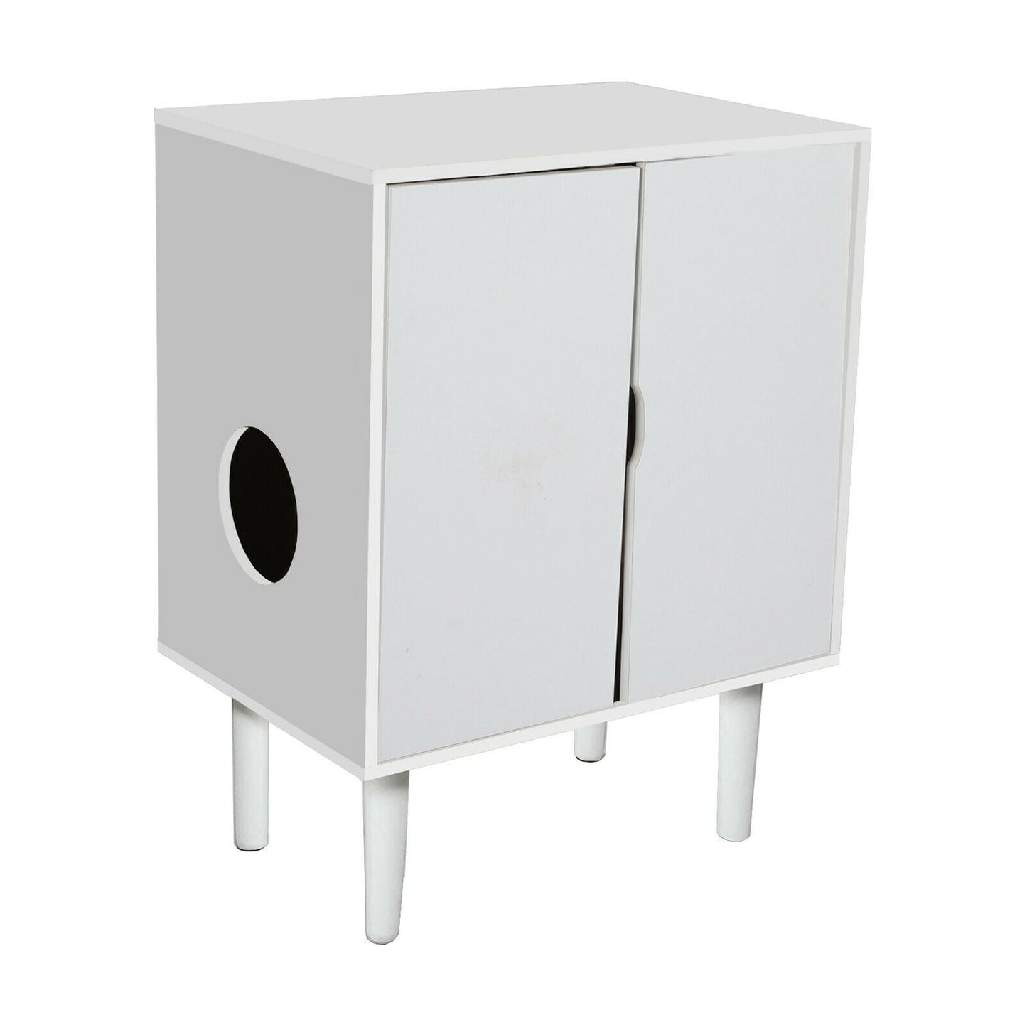 Spacious Hidden Cat Litter Enclosure Box Furniture Cabinet