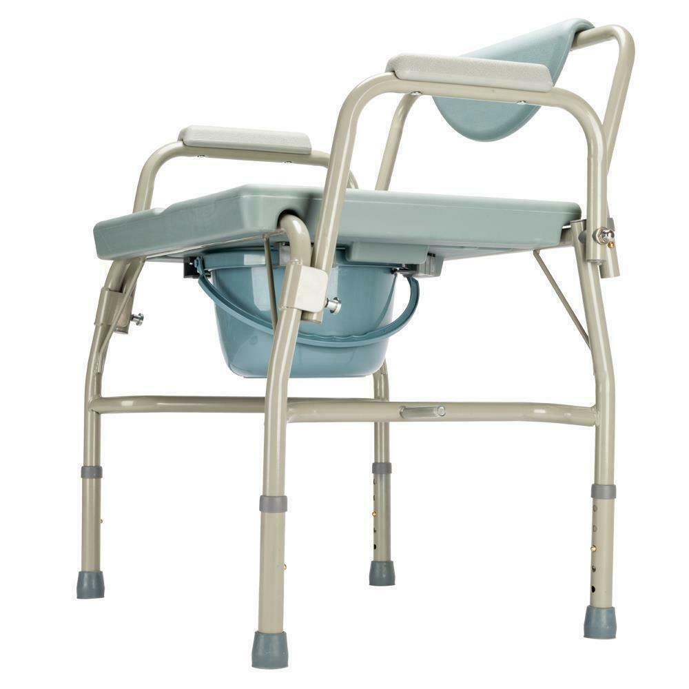 Large Adult Bedside Commode Potty Toilet Chair