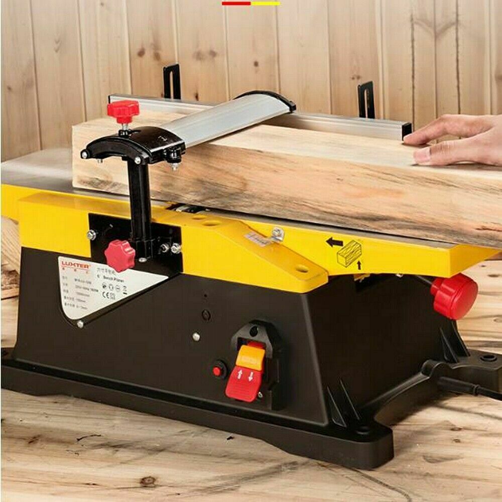 Large Electric Benchtop Woodworking Jointer Planer Machine 1800W