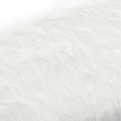 Luxurious Rolling Faux Fur Fuzzy Desk Chair