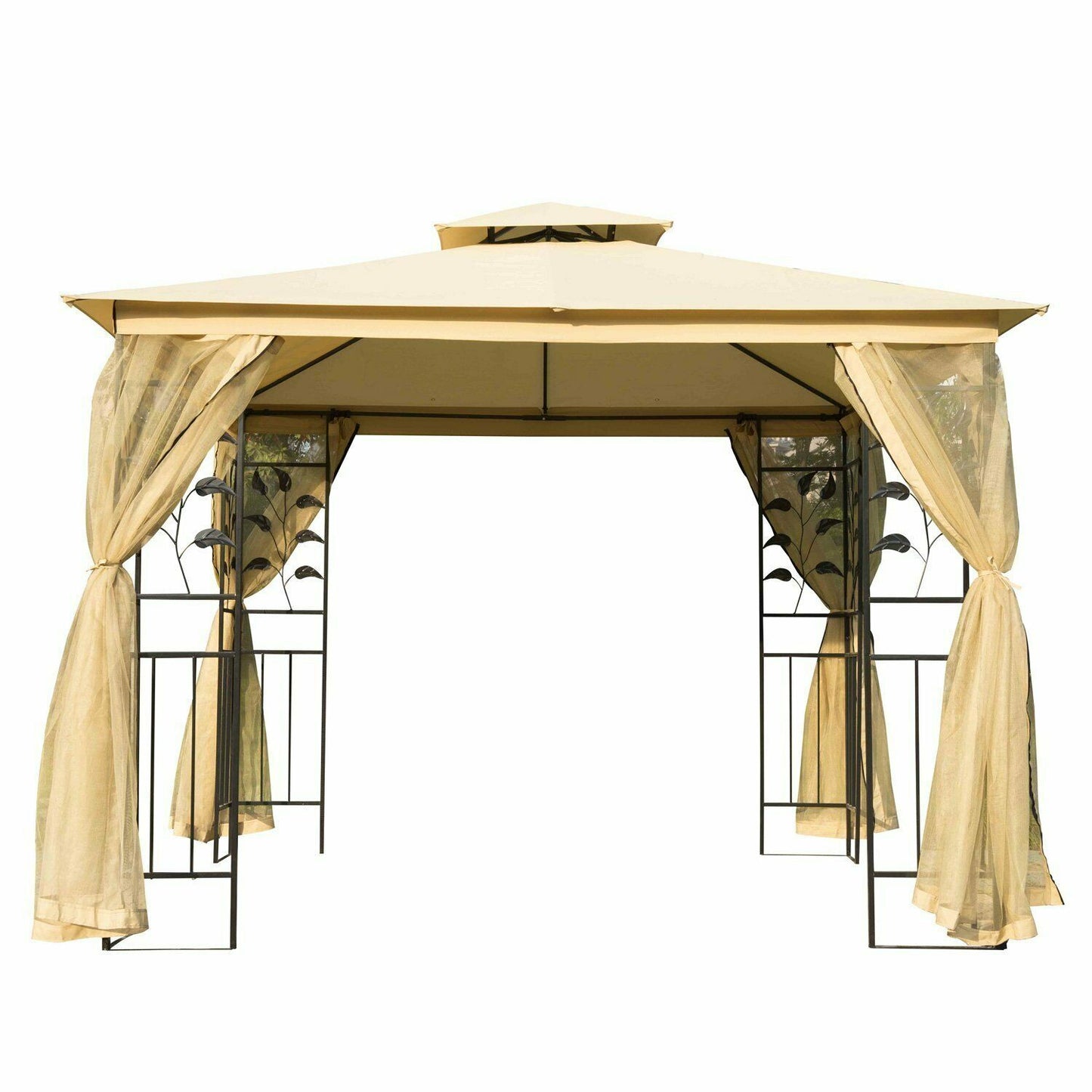 Large Modern Outdoor Backyard Patio Gazebo Pergola 10' x 10'