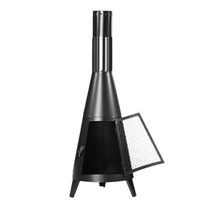 Heavy Duty Wood Burning Outdoor Steel Chiminea Fireplace