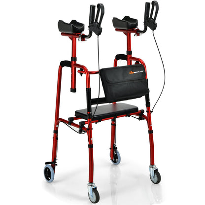 Heavy Duty Full Body Support Upright Standup Senior Straight Walker